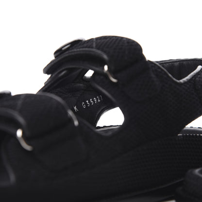 Chanel Fabric Velcro Dad Sandals 36 Black 11 of 12