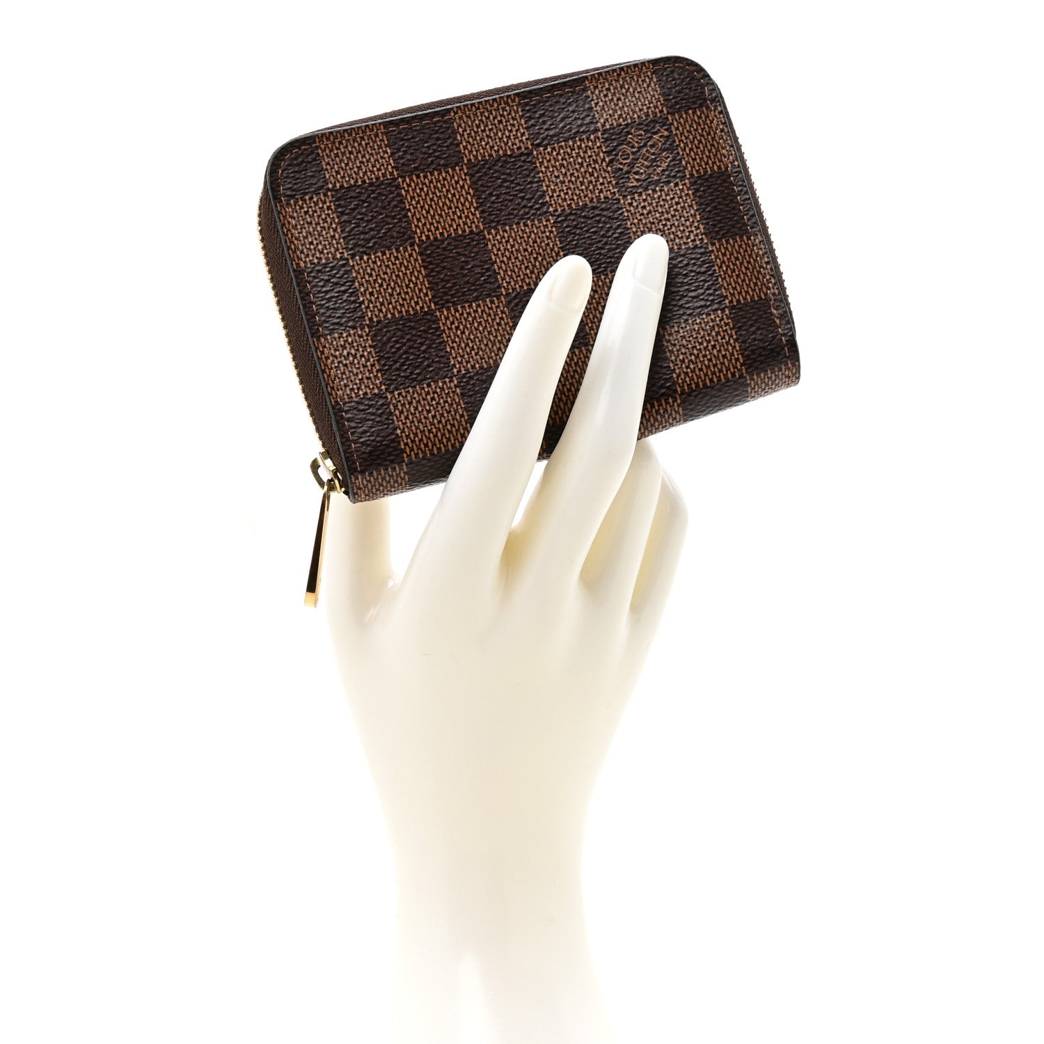 Louis Vuitton Damier Ebene Zippy Coin Purse 2 of 8