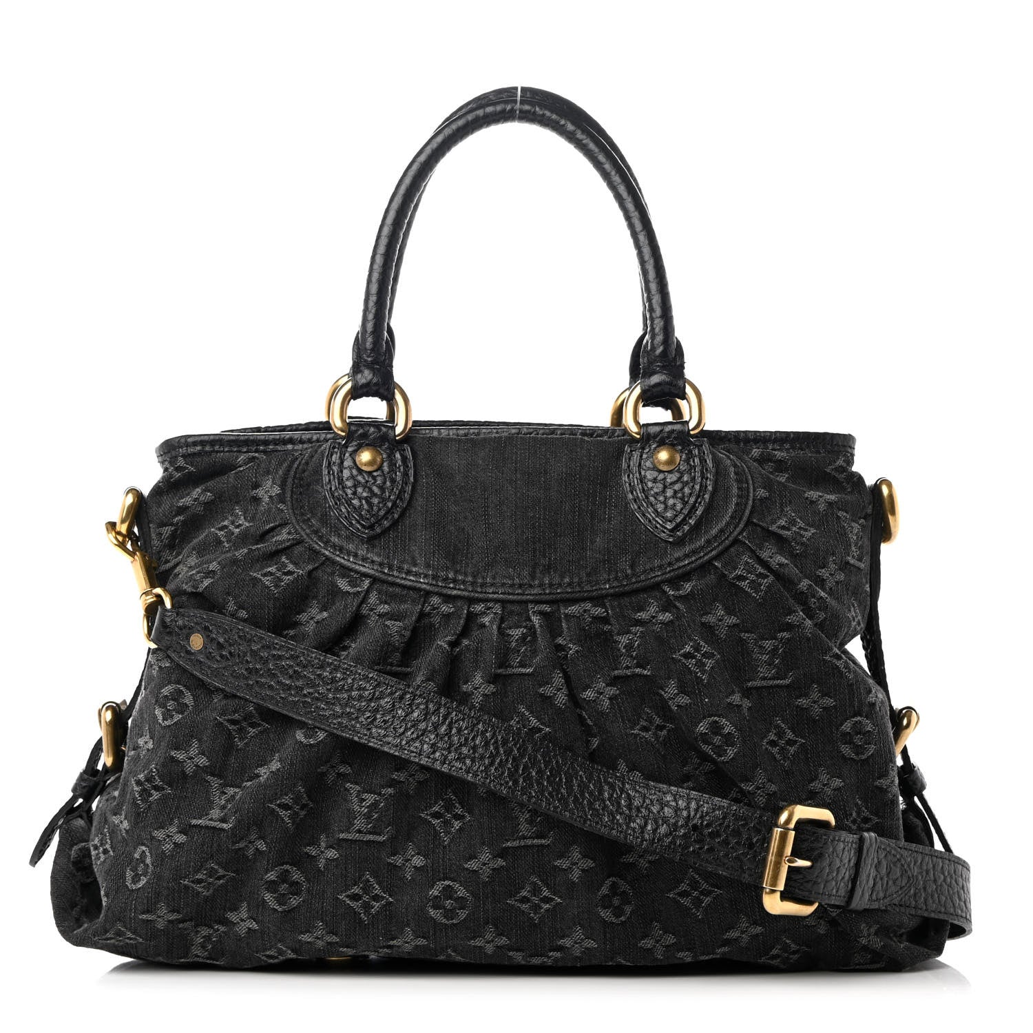 Louis Vuitton Denim Neo Cabby MM Black 1 of 20