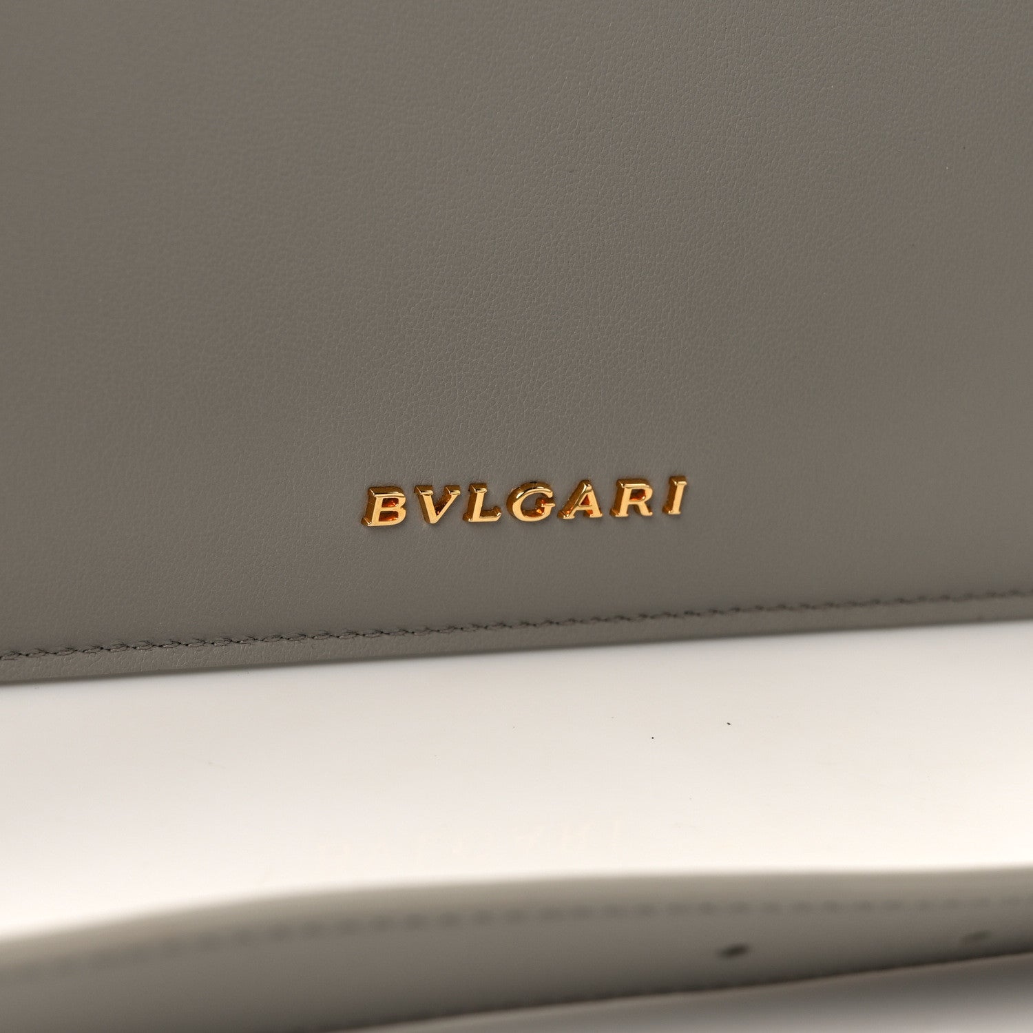 Bulgari Metropolitan Calfskin East West Maxi Chain Shoulder Bag Grey 9 of 10