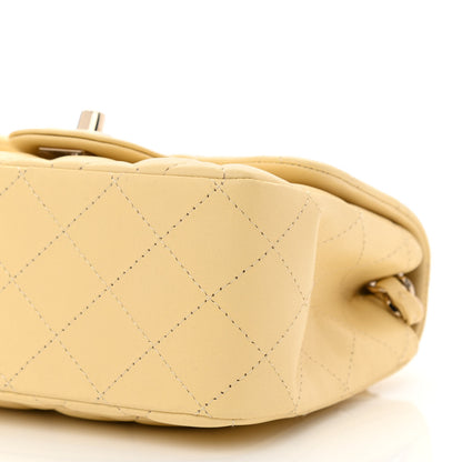 Chanel Lambskin Quilted Mini Square Flap Light Yellow 10 of 10