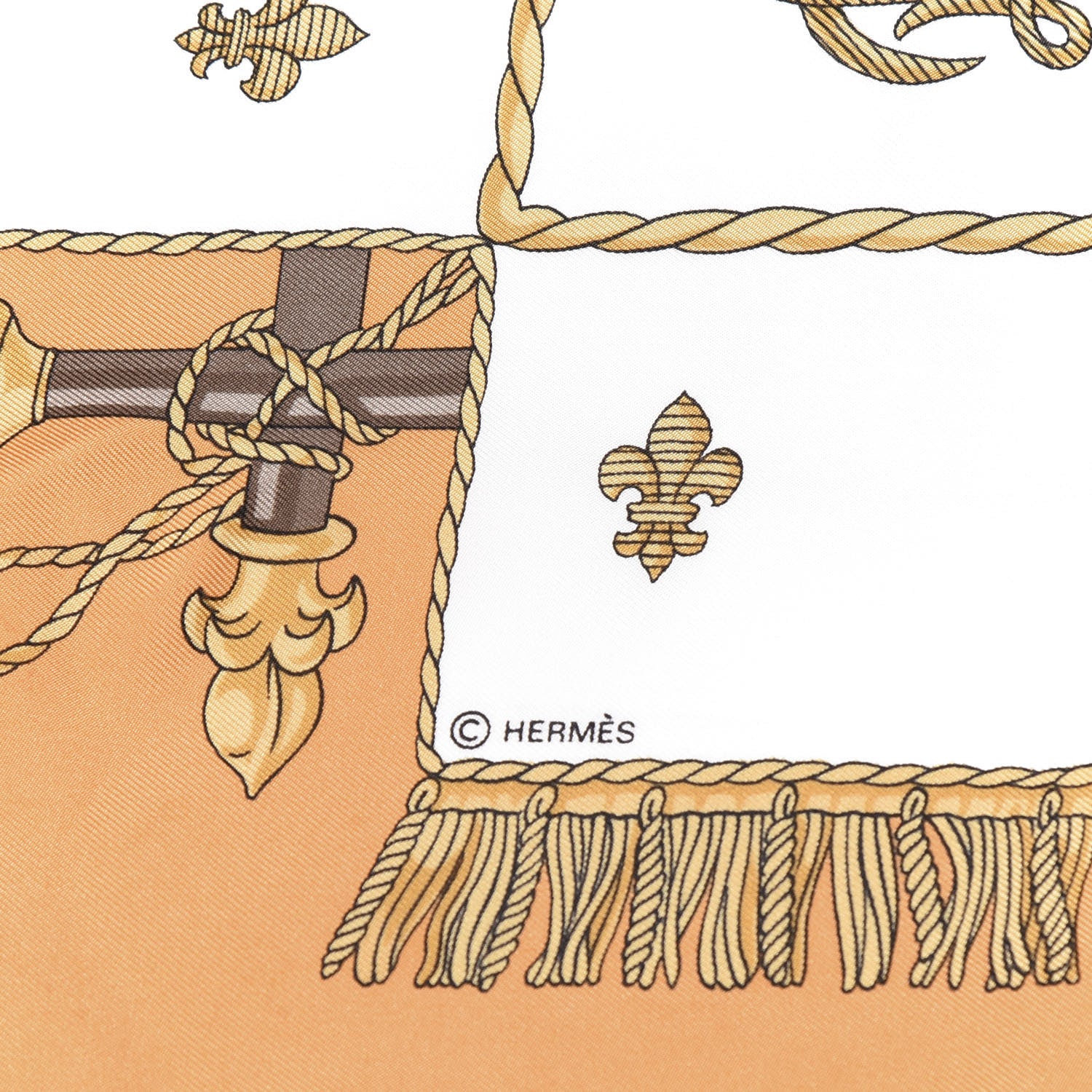 Hermes Silk Vue Du Carosse De La Galere La Reale Scarf 90 3 of 4