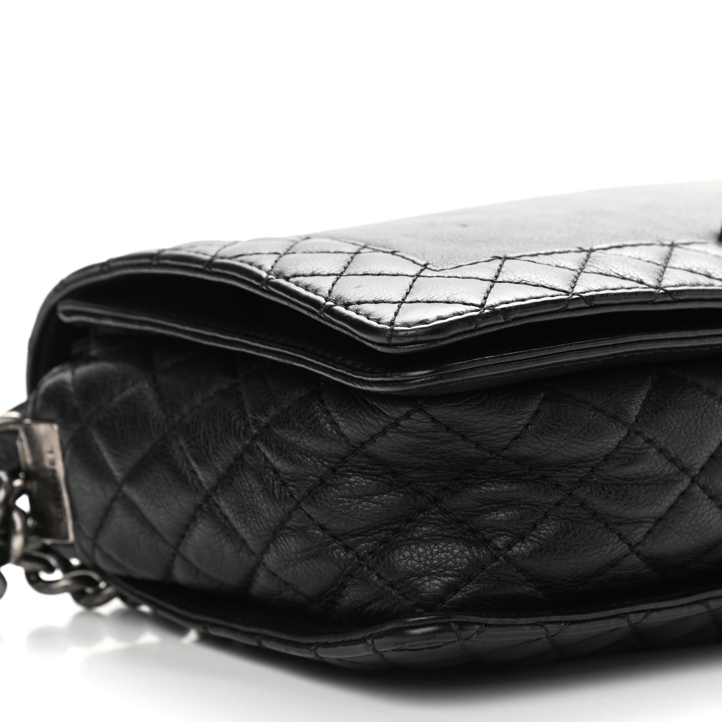 Calfskin New Medium Boy Reverso Flap Black