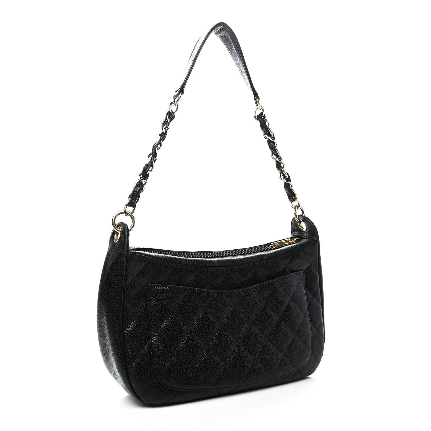 Chanel Caviar Quilted Timeless CC Shoulder Bag Black 3 of 9