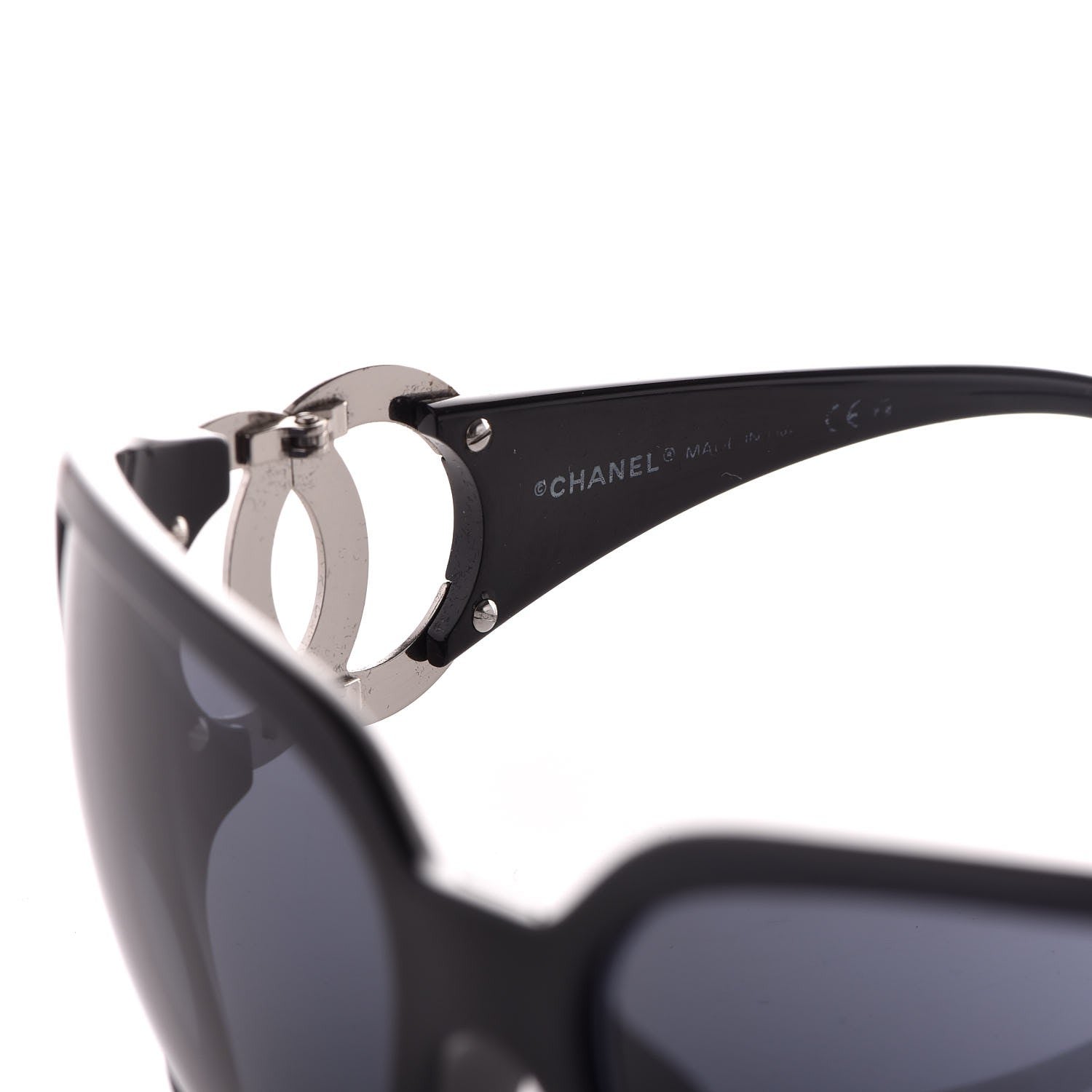 Chanel CC Sunglasses 6014 Black 6 of 8