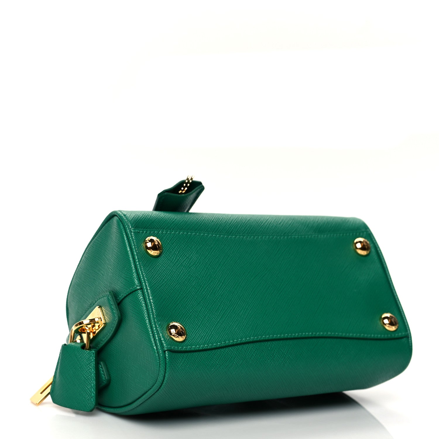 Prada Saffiano Lux Top Handle Crossbody Bag Mango 4 of 11