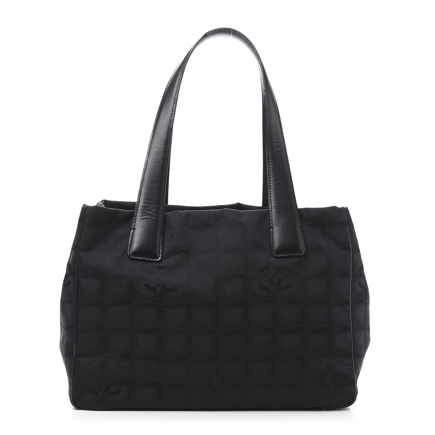 Nylon Medium Travel Tote Black