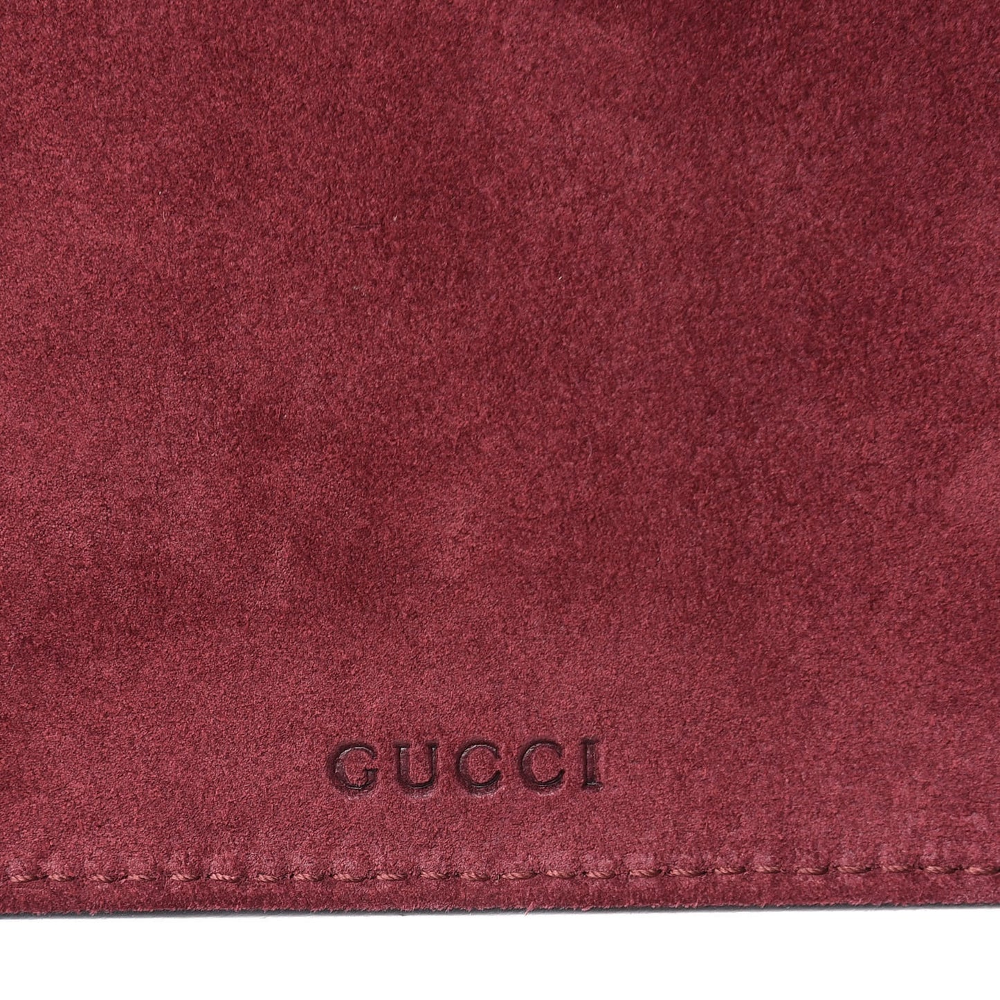 GG Supreme Monogram Blooms Suede Large Zip Pouch Beige Multicolor Dry Rose