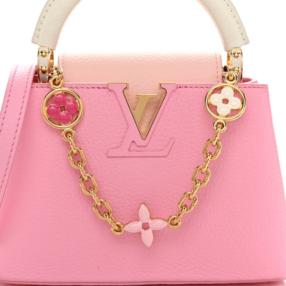 Louis Vuitton Taurillon Flower Chain Capucines Mini Candy Pink 7 of 10