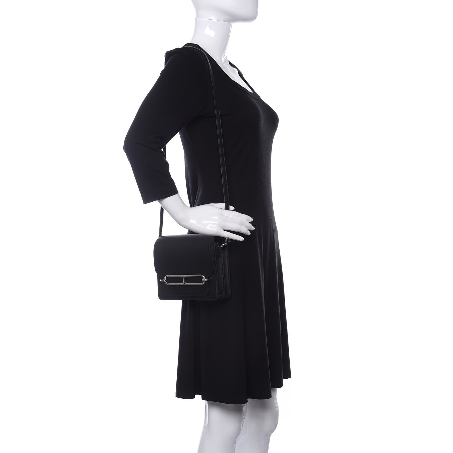 Hermes Swift Mini Sac Roulis Black 2 of 10