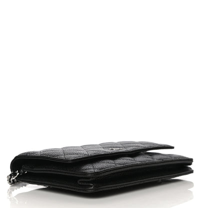 Chanel Caviar Quilted Wallet On Chain WOC Black 4 of 12