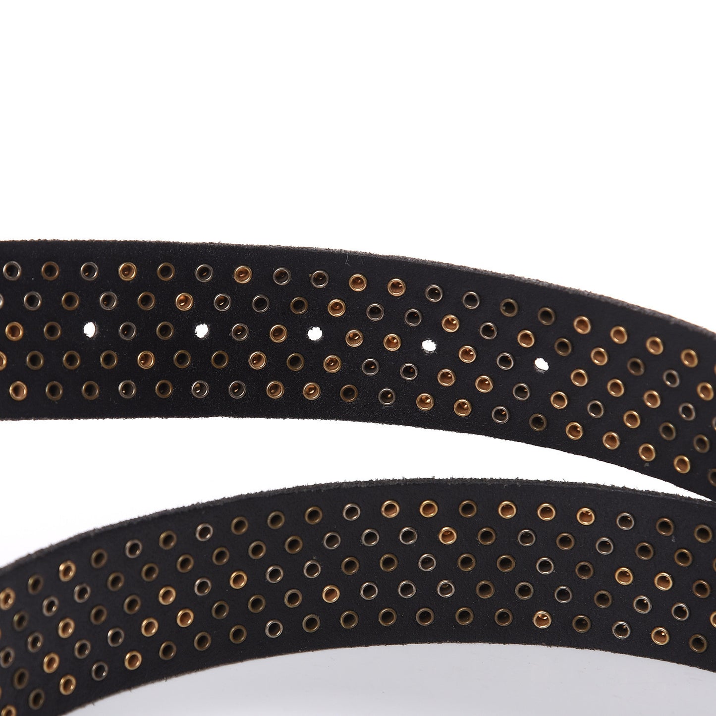 Calfskin Studded Feline Belt 110 44 Black