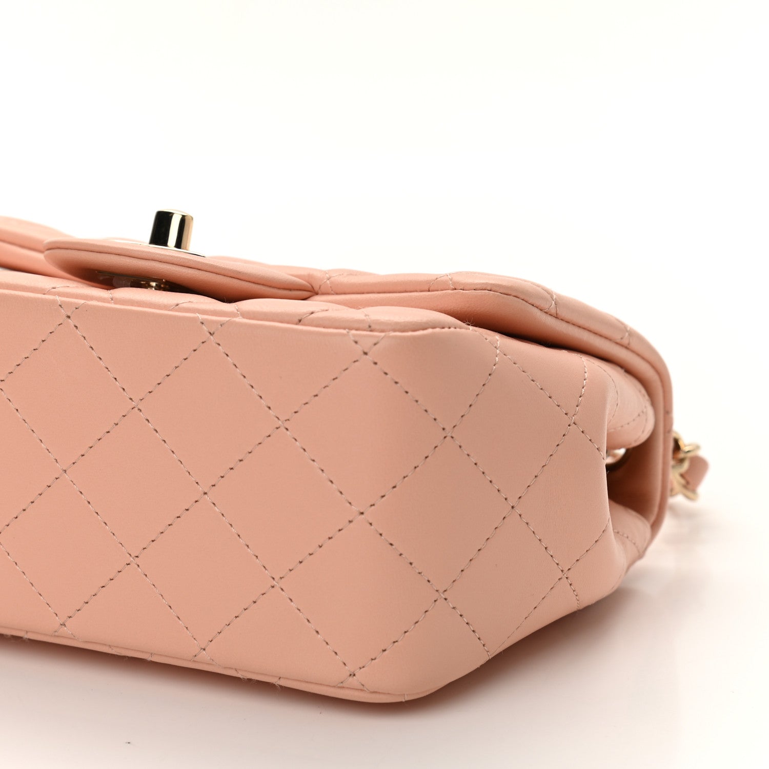 Chanel Lambskin Quilted Mini Square Flap Light Pink 9 of 10