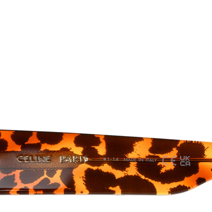 Celine Acetate Square Sunglasses CL40278U Leopard Havana 5 of 9