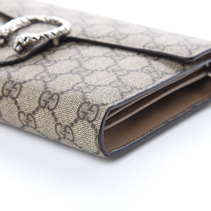 Gucci GG Supreme Monogram Mini Dionysus Chain Wallet Beige Taupe 8 of 13