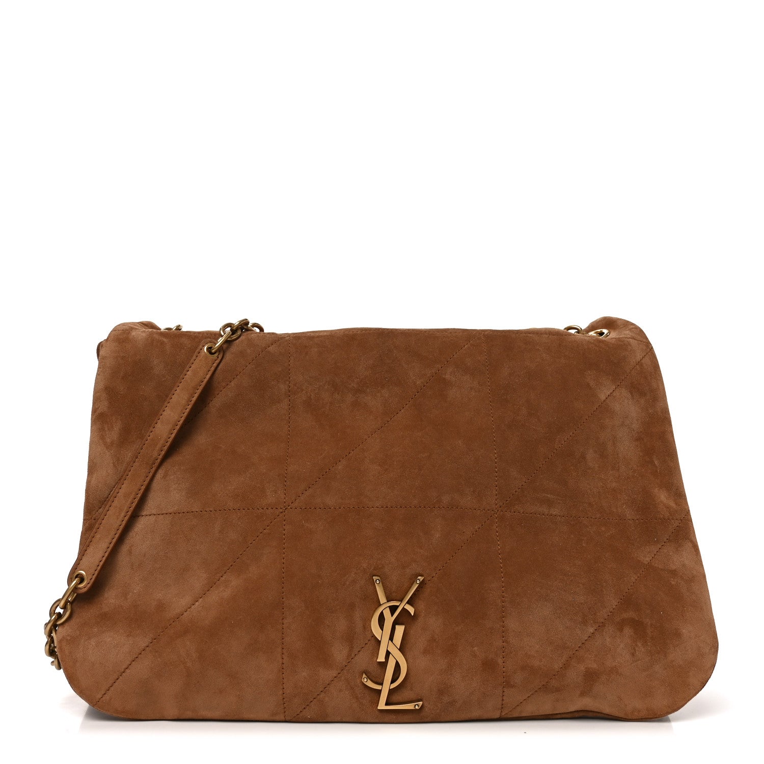 Saint Laurent Suede Matelasse Monogram Large Jamie 4.3 Snuff 1 of 10