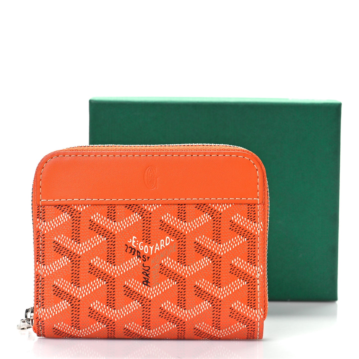 Goyardine Matignon PM Wallet Orange