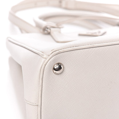 Prada Saffiano Small Galleria Double Zip Tote Talco 9 of 15