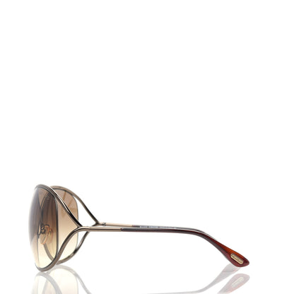 Tom Ford Metal Miranda Crossover Sunglasses TF130 Shiny Bronze 3 of 8