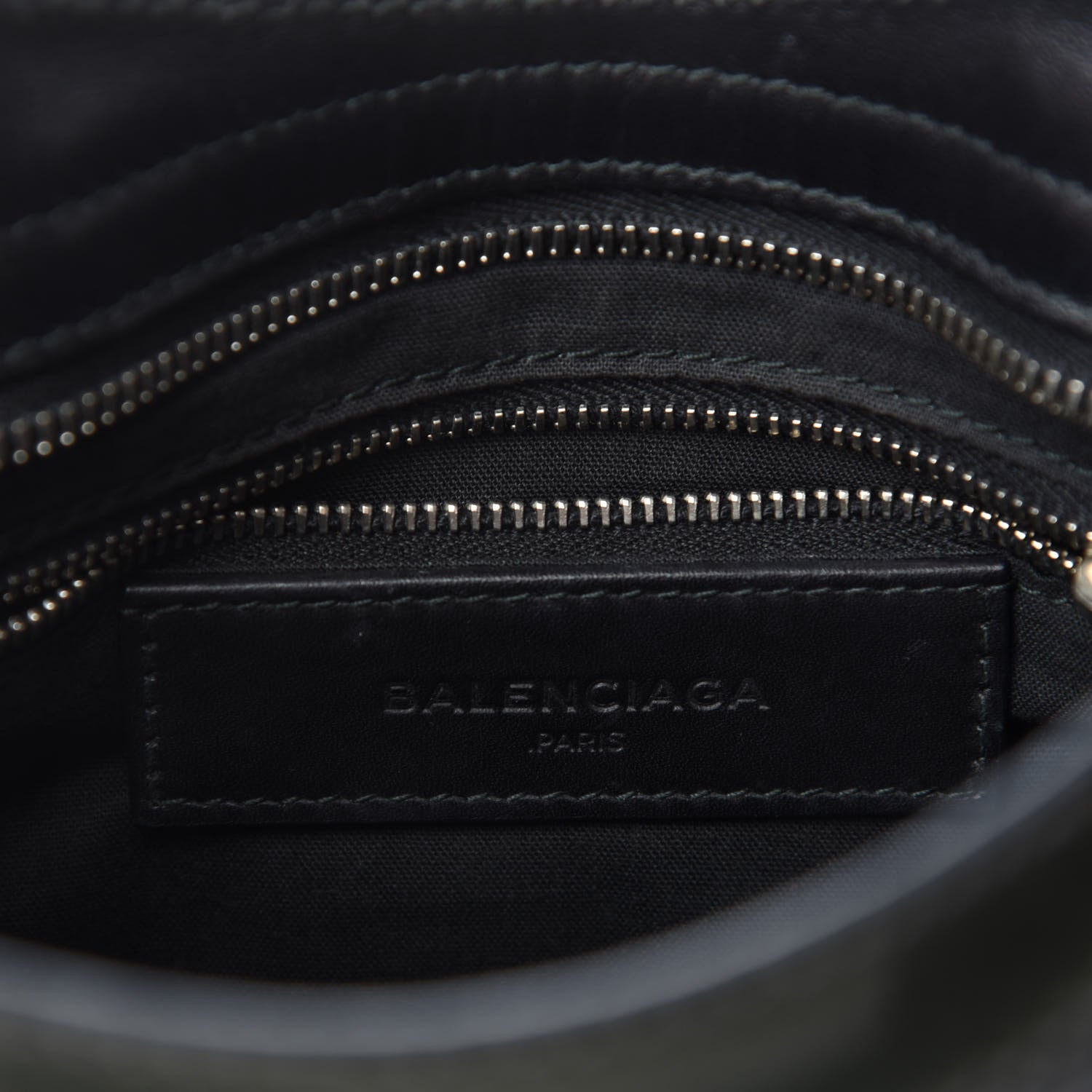 Balenciaga Smooth Calfskin Metallic Patent Giant 12 Silver Hardware Mini City Black Gris 8 of 10