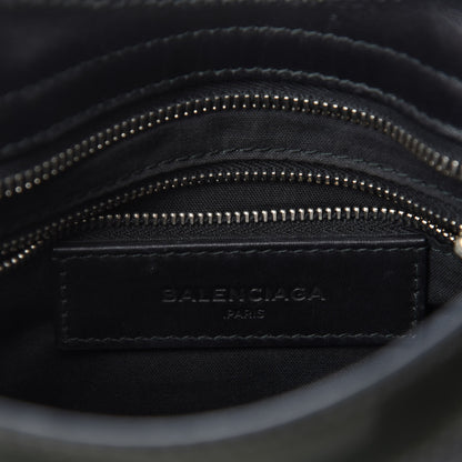 Balenciaga Smooth Calfskin Metallic Patent Giant 12 Silver Hardware Mini City Black Gris 8 of 10