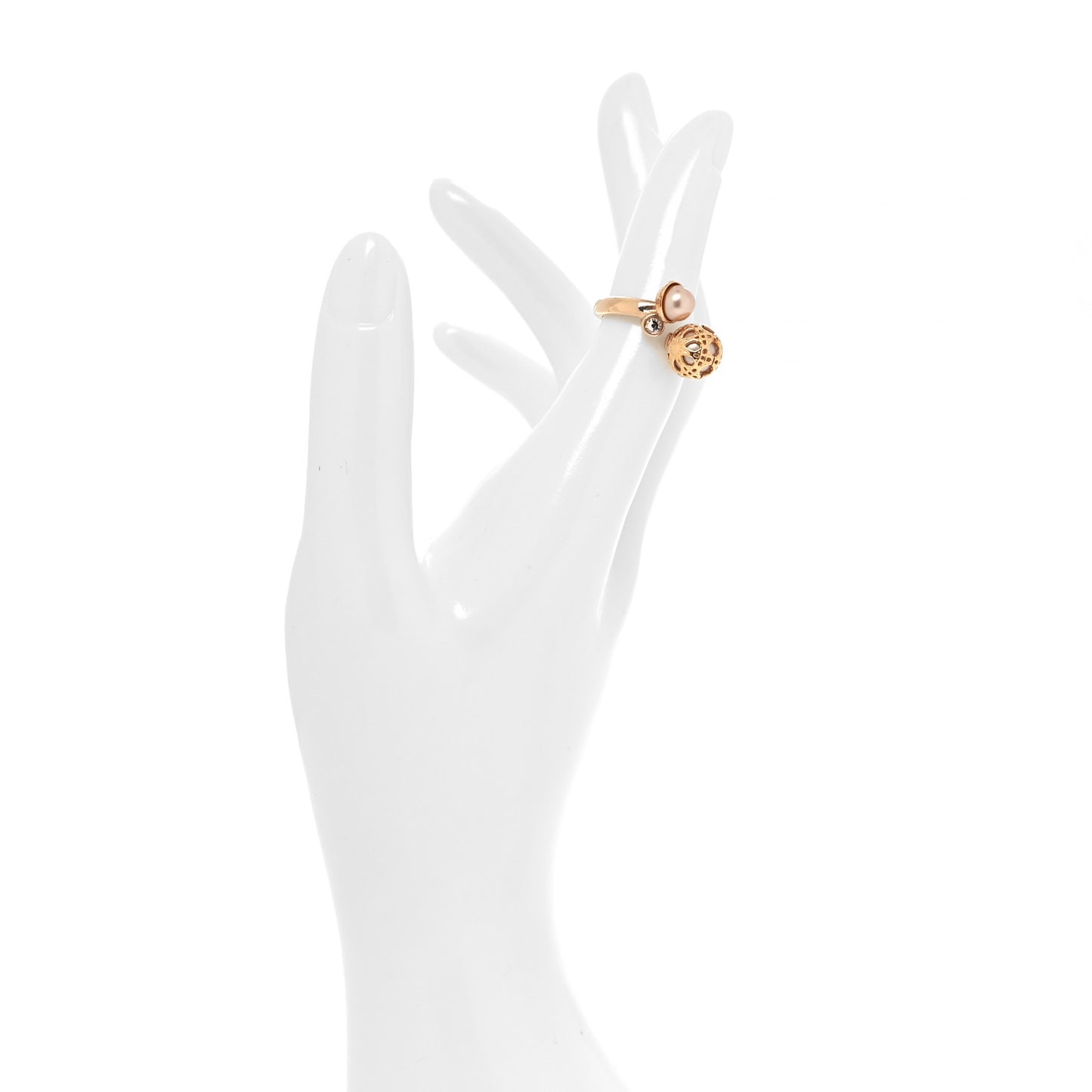 Pearl Secret Cannage Ring S Rose Gold
