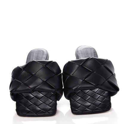 Bottega Veneta Nappa Maxi Intrecciato Lido Flat Sandals 36.5 Black 5 of 9