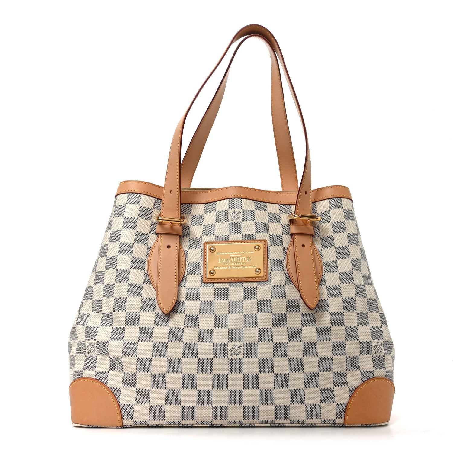 Louis Vuitton Damier Azur Hampstead MM 1 of 9