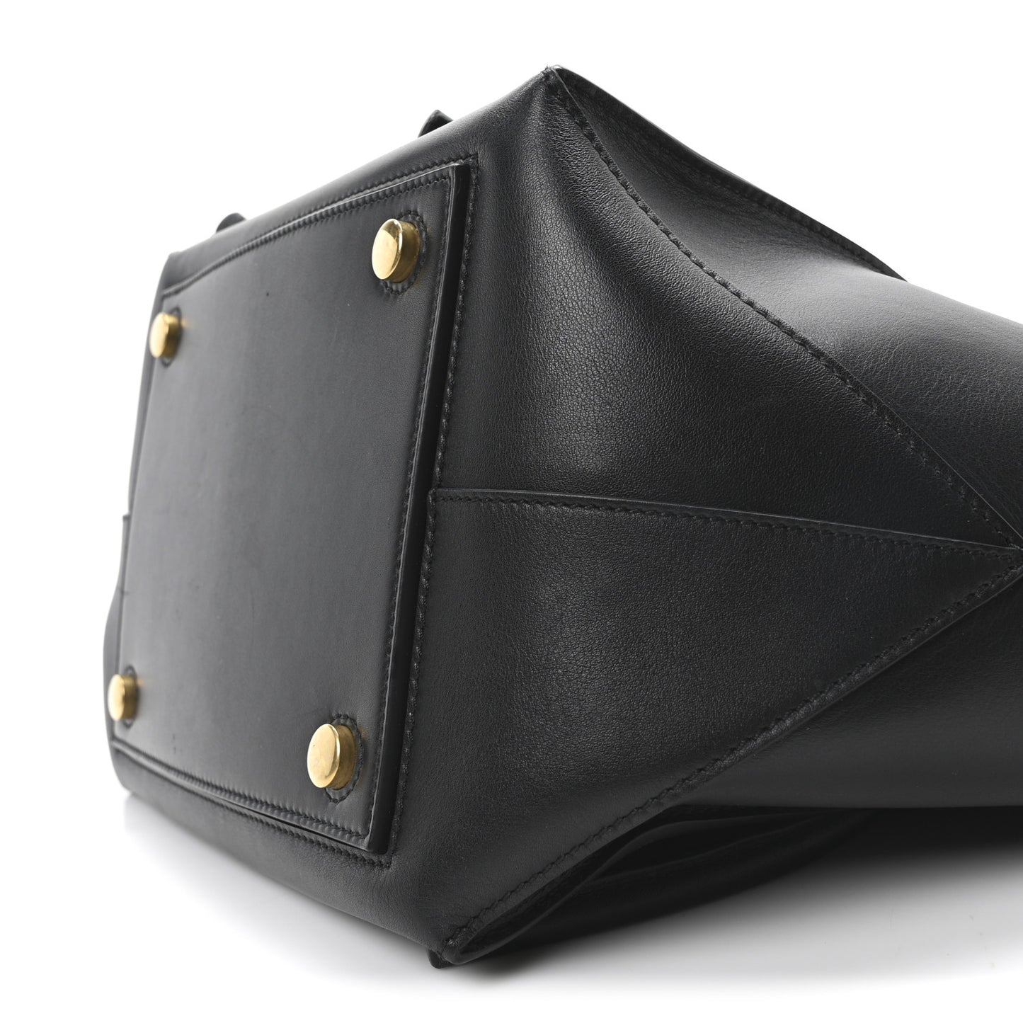 Calfskin Pipe Tote Black