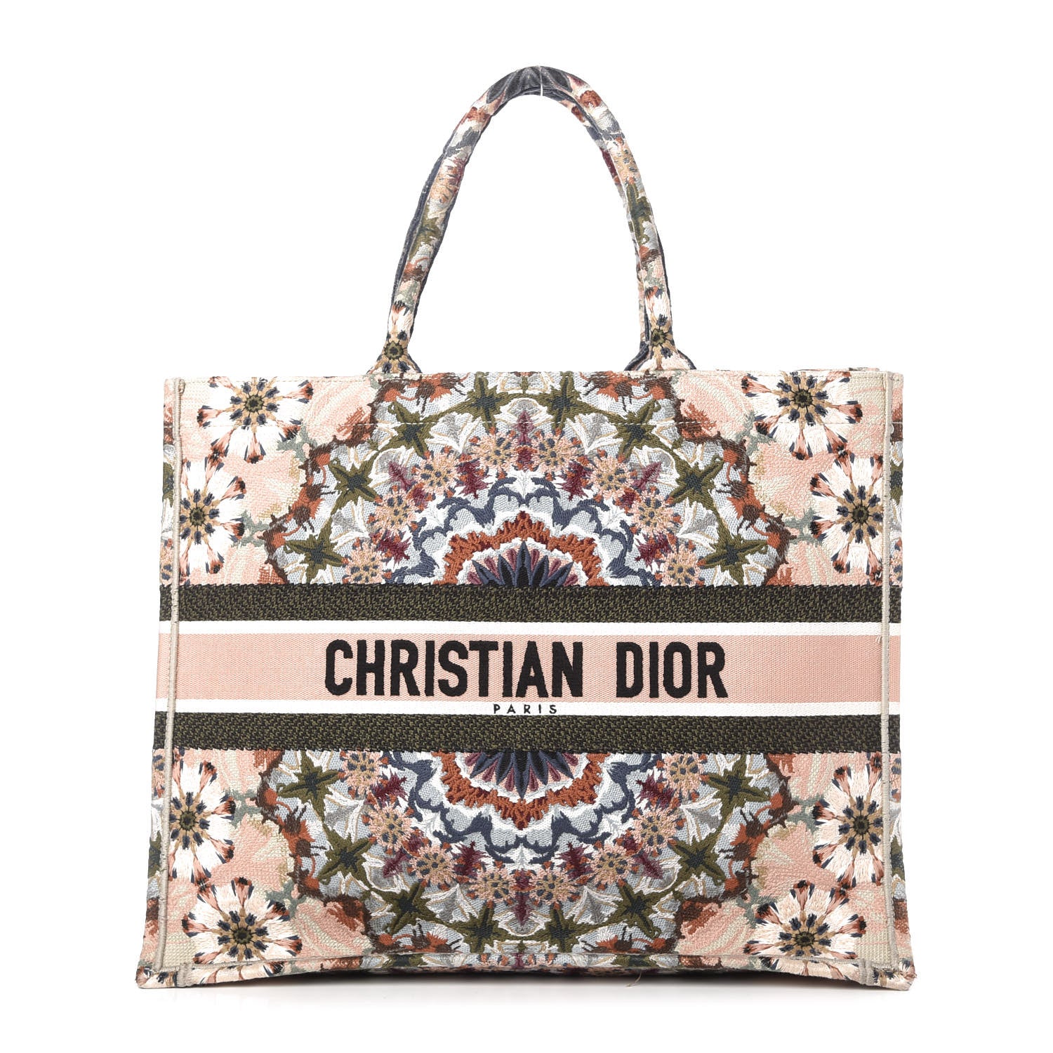 Christian Dior Canvas Embroidered KaleiDioroscopic Book Tote Multicolor 1 of 10