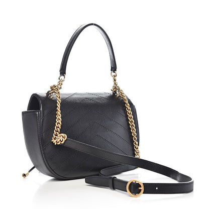 Chanel Calfskin Chevron Stitched Flap Black 3 of 11