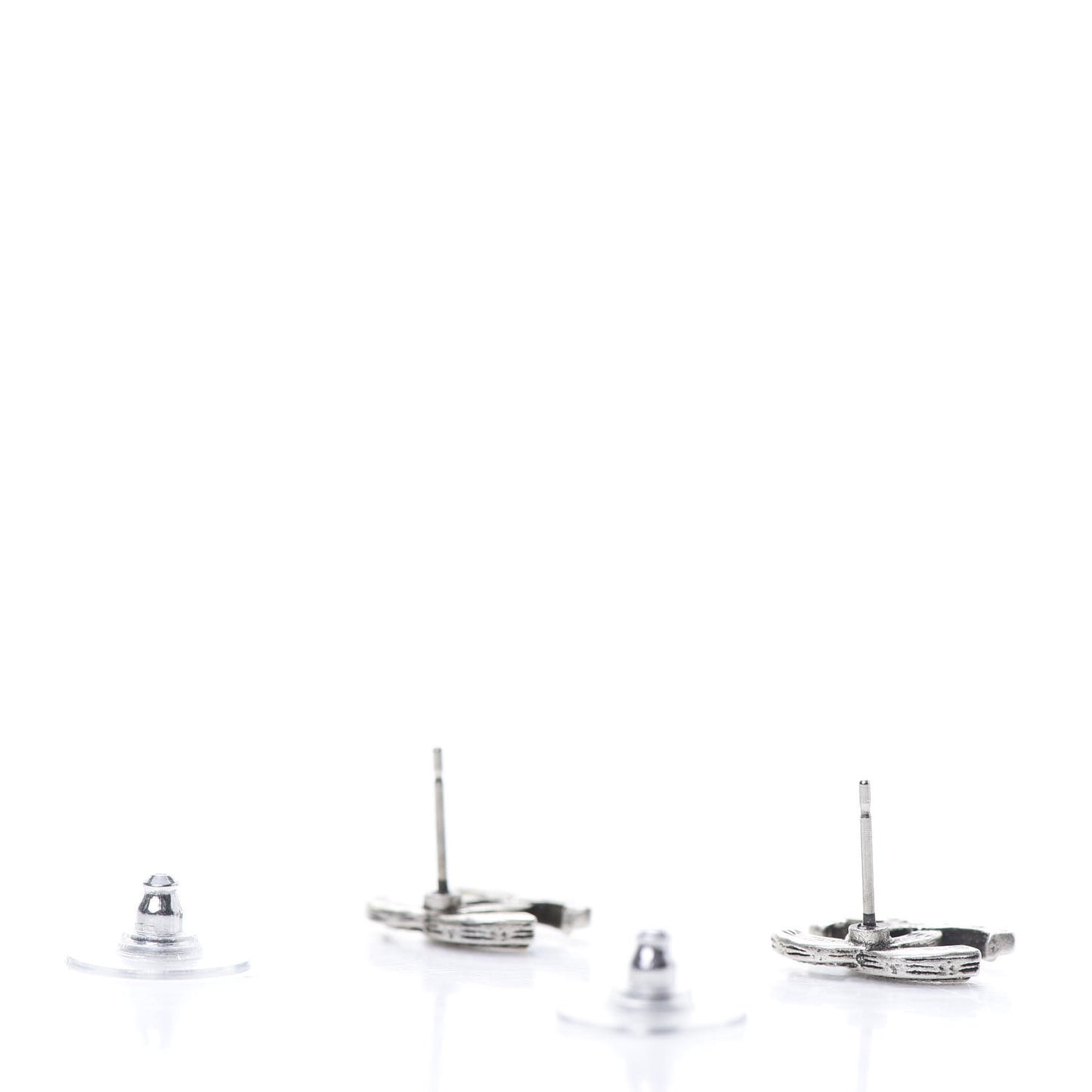 Crystal Timeless CC Earrings Silver