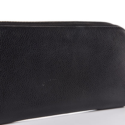 Chanel Caviar Large Timeless CC Zip Around Wallet Black 8 of 9