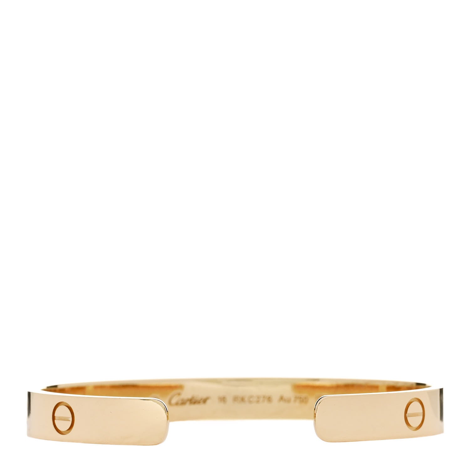 Cartier 18K Yellow Gold LOVE Cuff Bracelet 16 2 of 4
