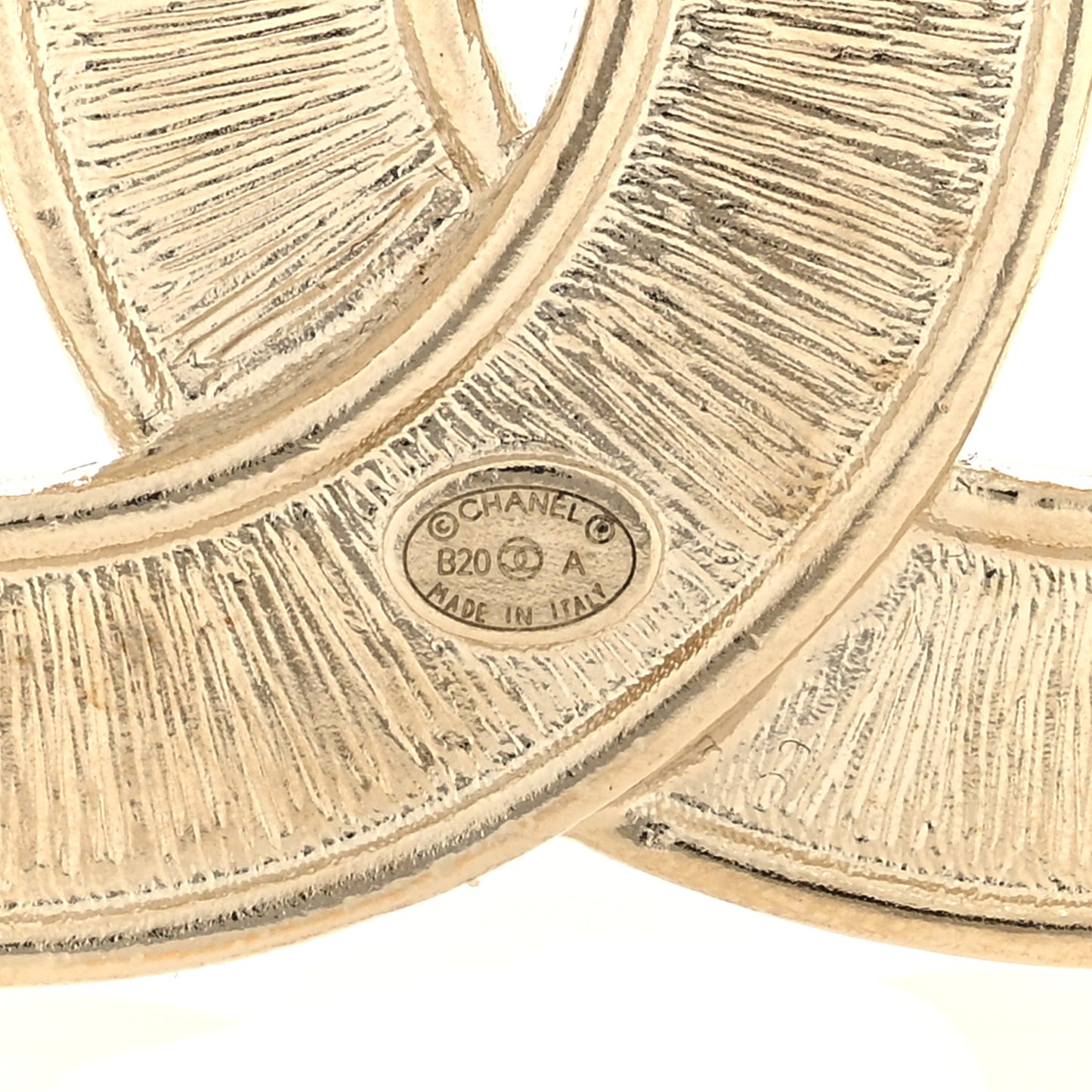 Pearl Crystal Queen of France CC Brooch Gold