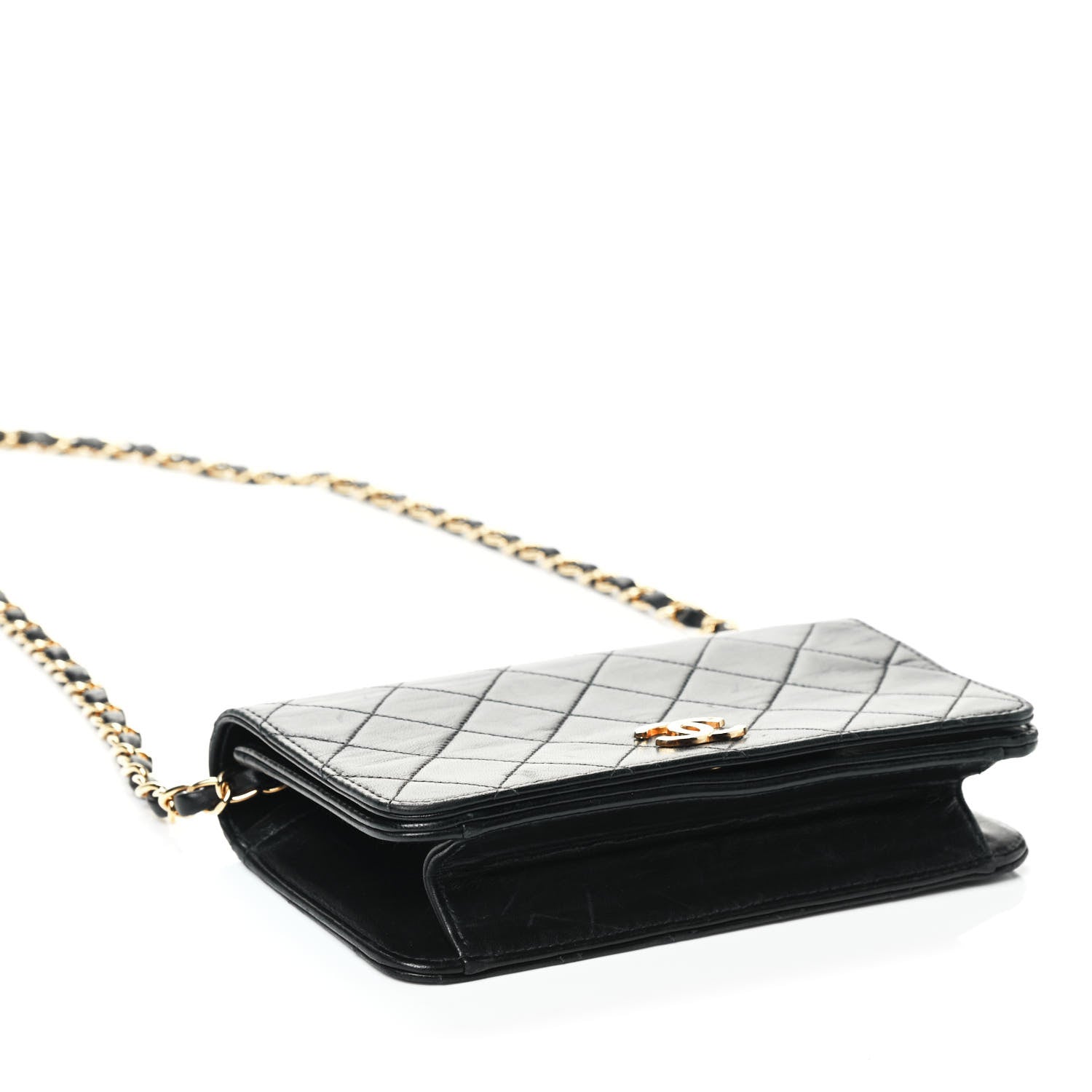 Chanel Lambskin Quilted Small Single Flap Black 3 of 4