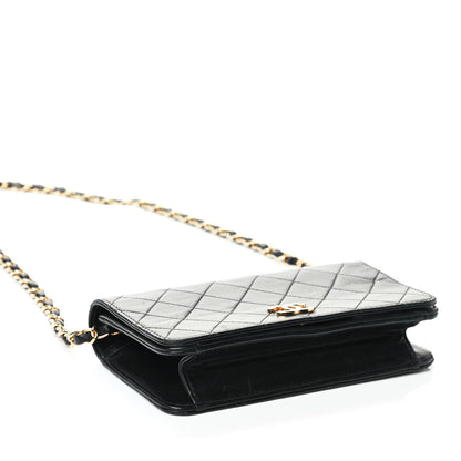 Chanel Lambskin Quilted Small Single Flap Black 3 of 4