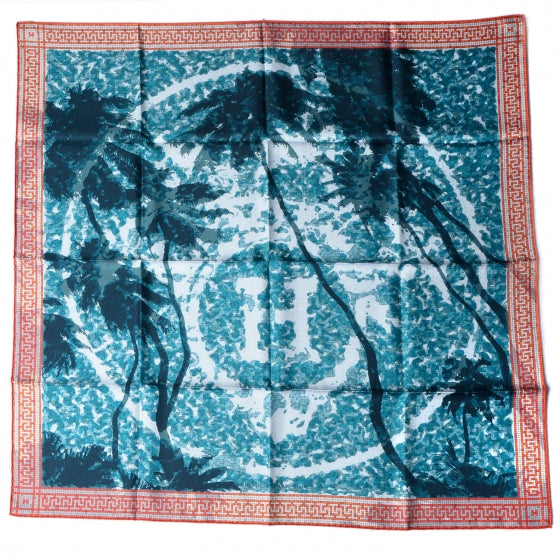 Hermes Silk A Beverly Hills Scarf 90 Bleu 2 of 5