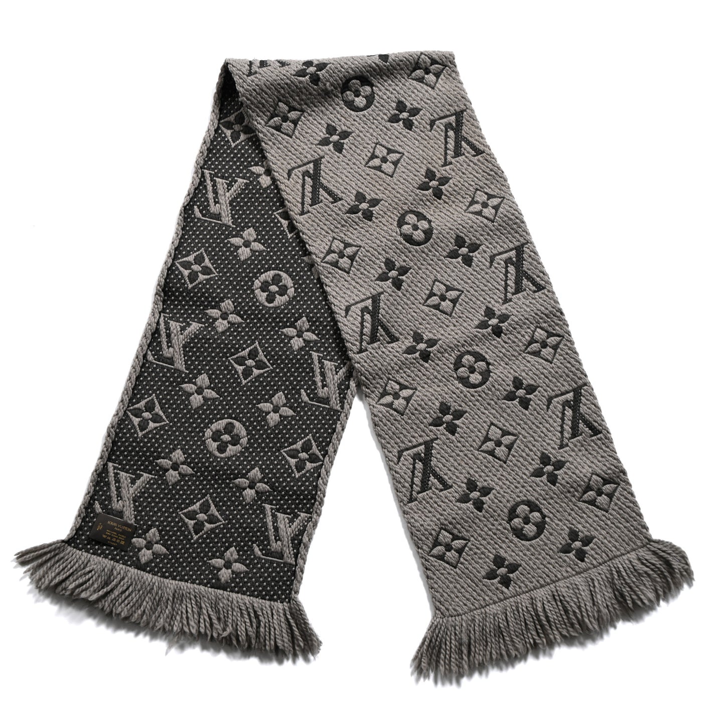 Wool Silk Logomania Scarf Verone