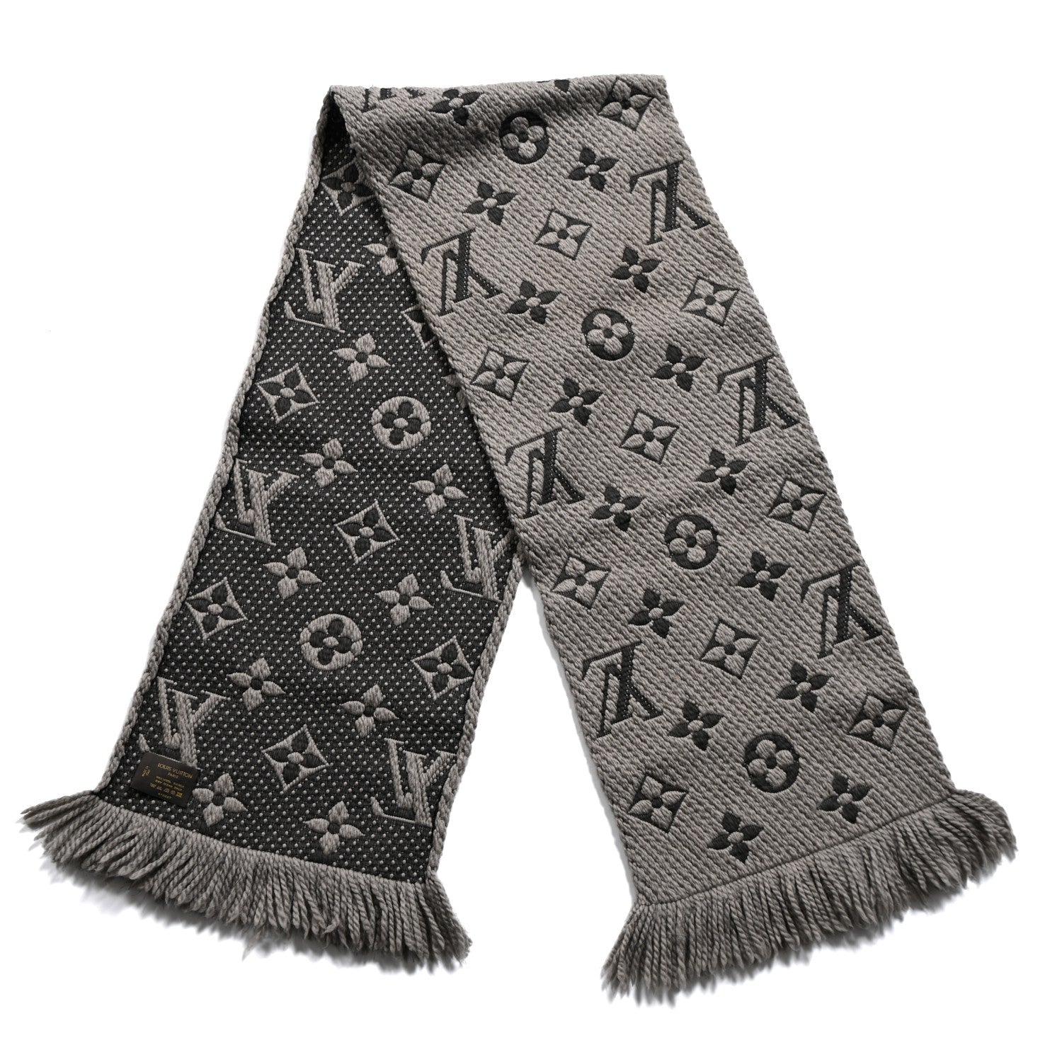 Louis Vuitton Wool Silk Logomania Scarf Verone 2 of 3