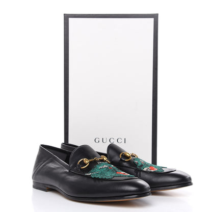 Gucci Lambskin Wolf Embroidered Mens Brixton Horsebit Loafers 9.5 Black 11 of 11