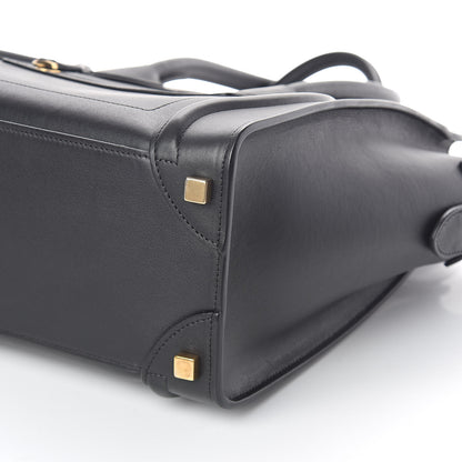 Celine Smooth Calfskin Micro Luggage Black 8 of 8
