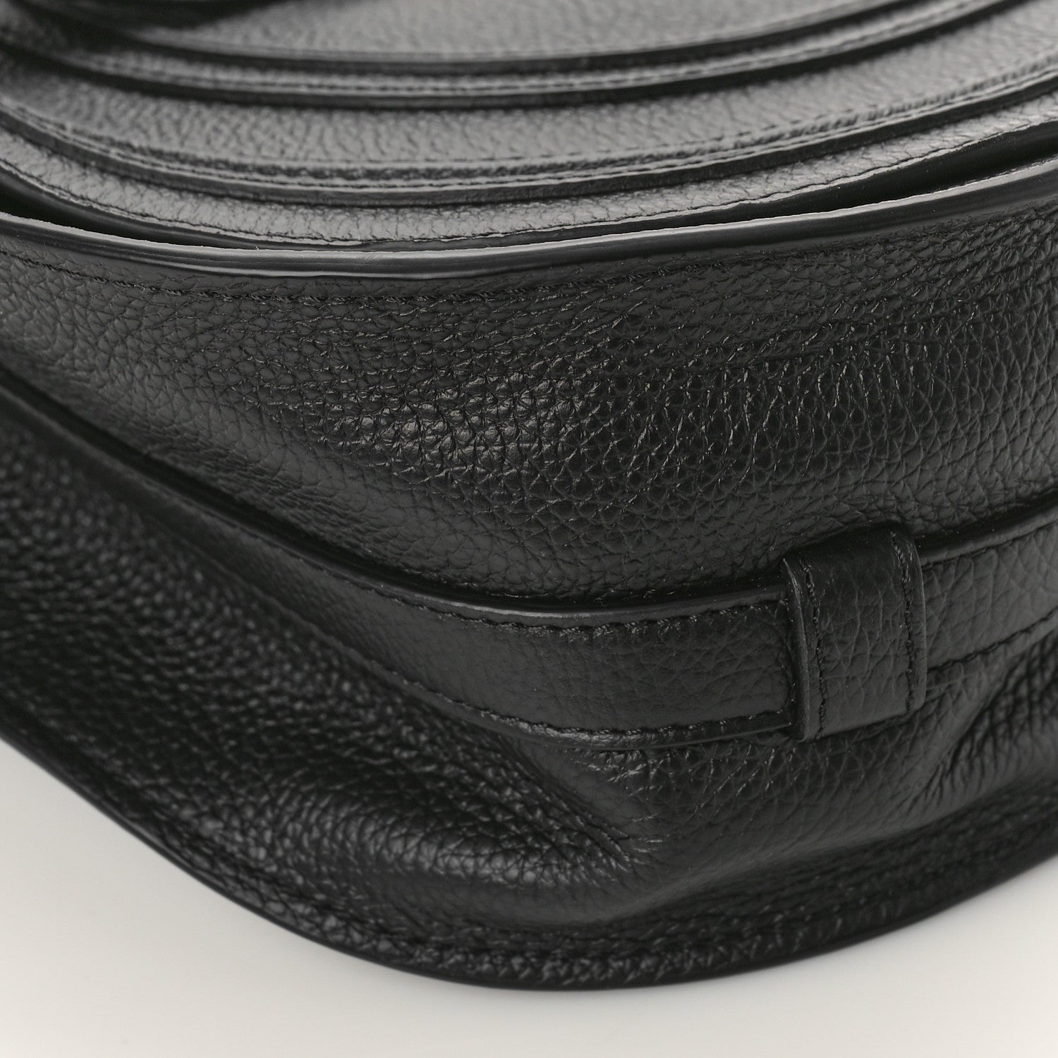 Chloe Calfskin Medium Marcie Round Crossbody Bag Black 8 of 10