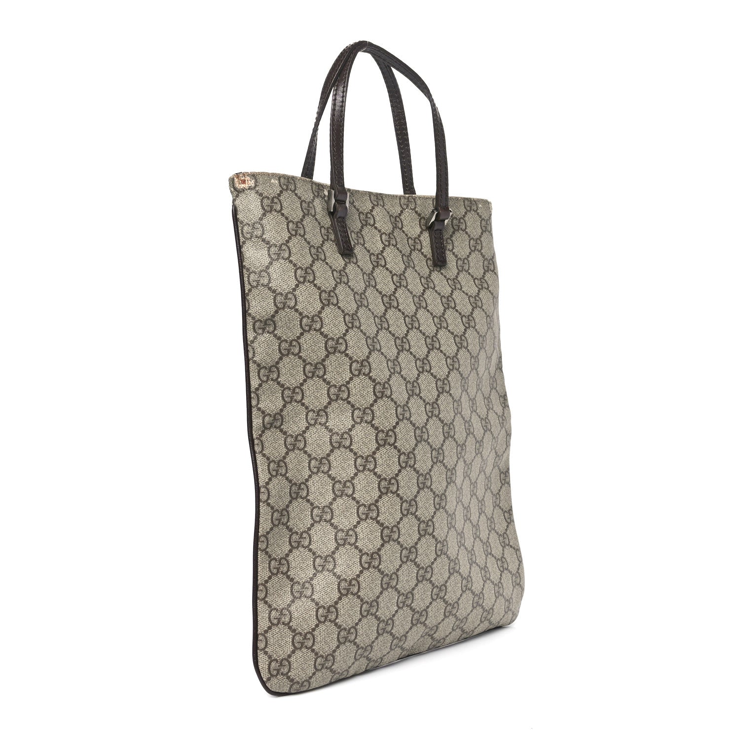 Gucci GG Plus Monogram Flat Vertical Tote Dark Brown 2 of 12