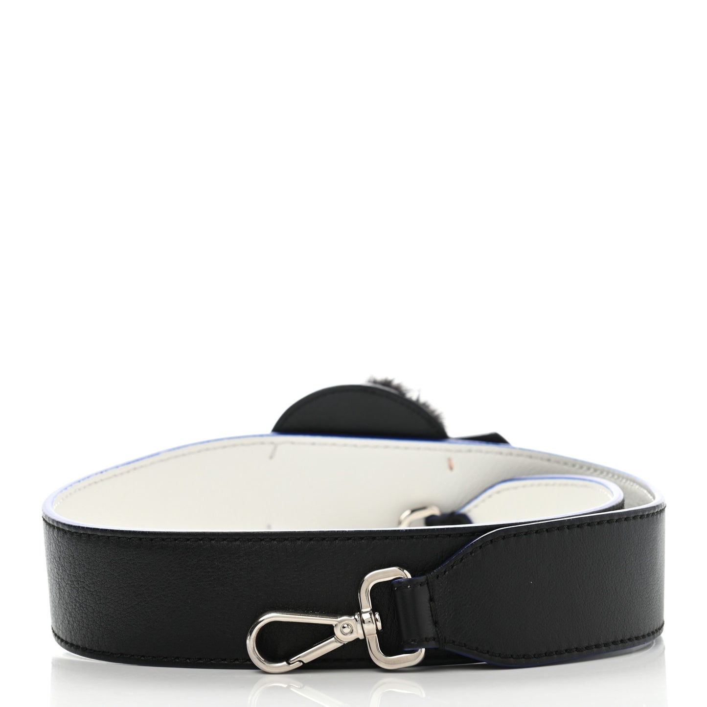 Vitello Dolce Mink Fur Karlito Inlay Strap You Black Multicolor