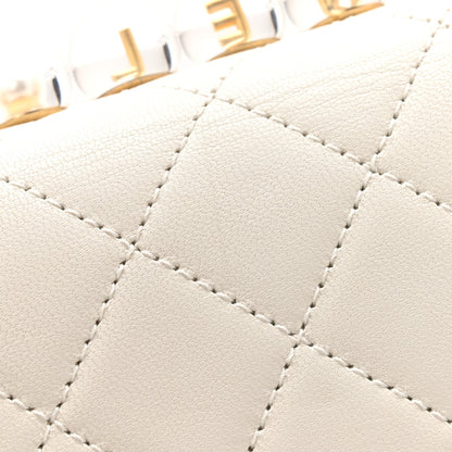 Chanel Lambskin Quilted Small Chic Pearls Flap White 14 of 14