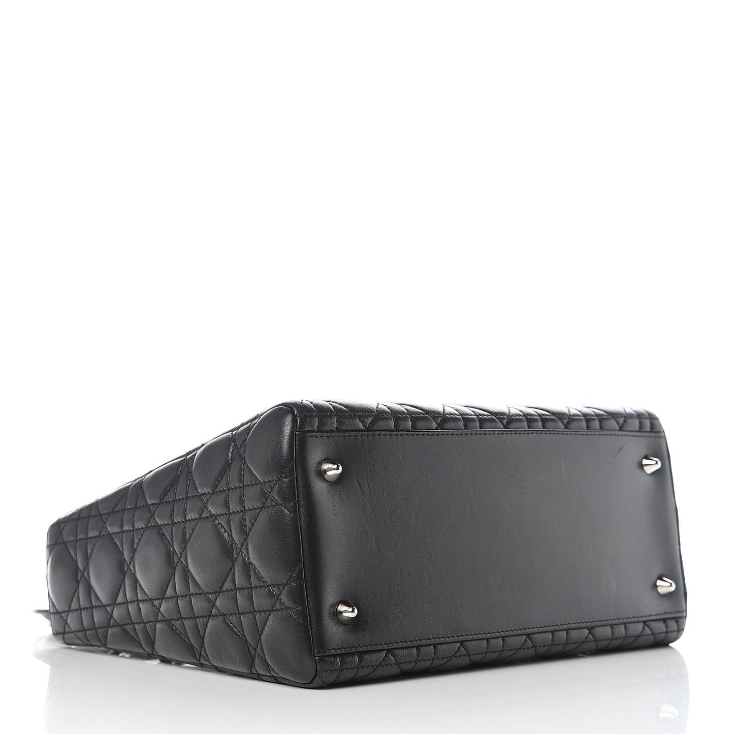 Lambskin Cannage Medium Lady Dior Black