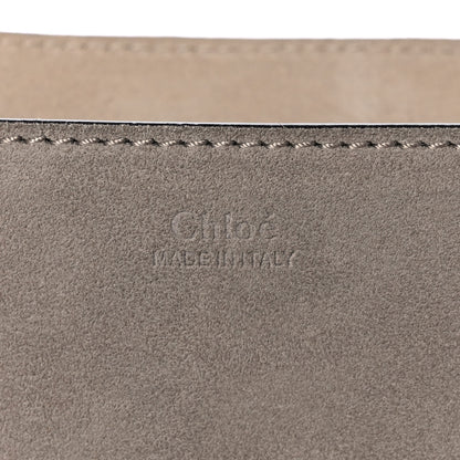 Chloe Suede Smooth Calfskin Drew Shoulder Bag Motty Grey 5 of 10