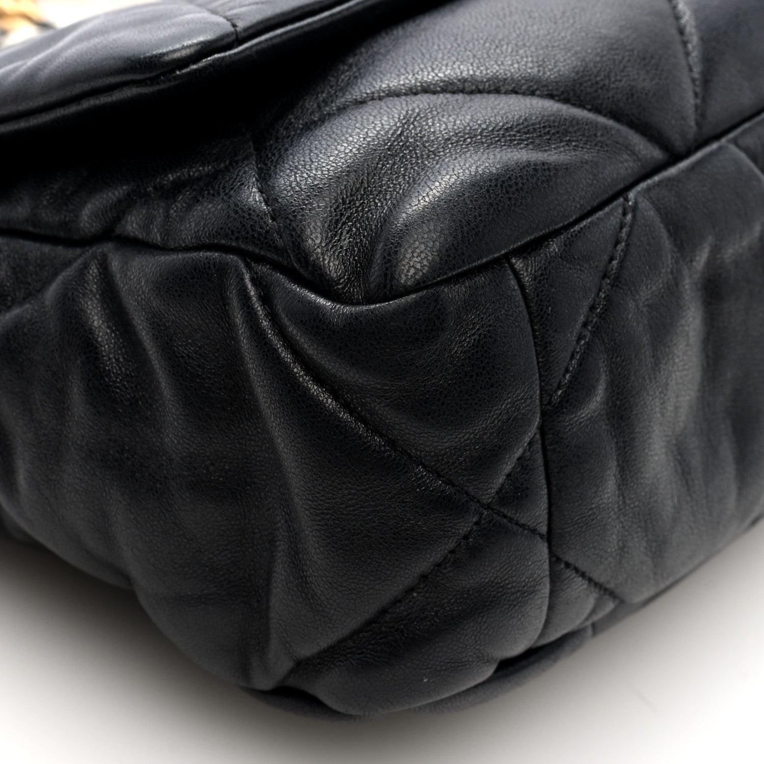 Chanel Lambskin Quilted Medium Chanel 19 Flap Black 9 of 10