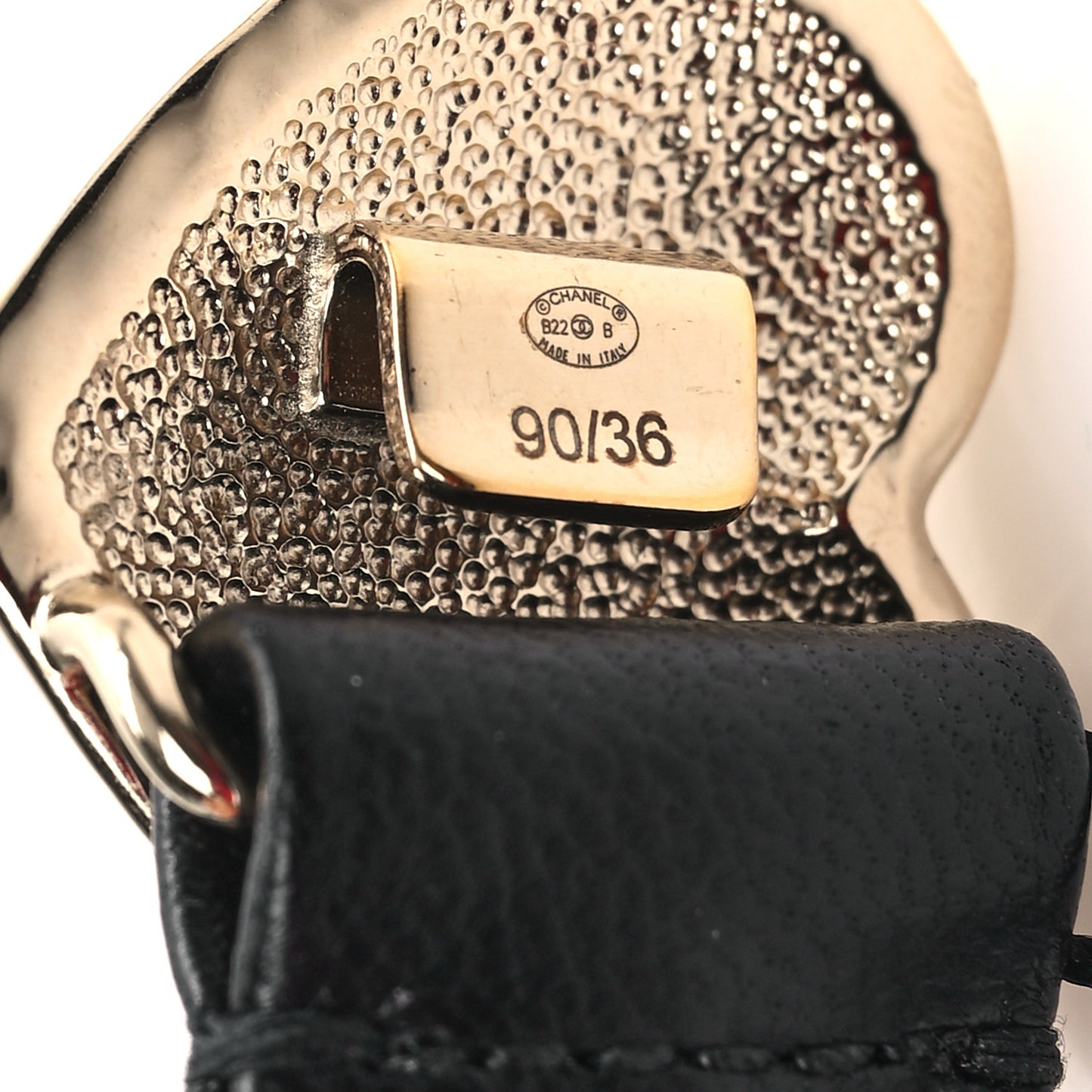 Lambskin Heart Belt 90 36 Black